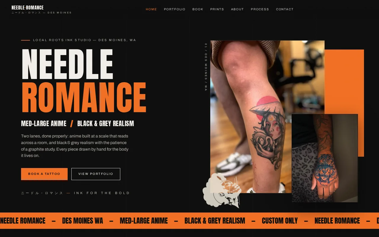 Needle Romance home page